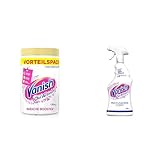 Vanish Power im Doppelpack: Vanish Oxi Action Powerweiss Pulver – 1 x 1,65 kg Fleckenentferner + Vanish Oxi Action Multi-Flecken Vorwaschspray Weiß – 1 x 750 ml