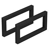 JYiuog Waschtisch-Halterung,Waschbeckenständer,Wand-Montag Regal-Halter aus Metall,Konsolen-Träger für Waschbecken,vielseitige Wandhalterun (Schwarz, 30cm / 2 Stück)