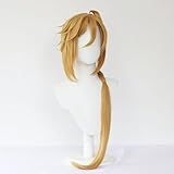 WCCNKK Anime Hugo Vlad Cosplay Perücke, Blonde Perücke Mit Langen Zöpfen Und Pony, Hitzebeständiges Material, Mit Kostenloser Perückenkappe, Für Party Alltag Halloween Perücke Cosplay