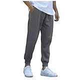 Sport-Trainings-Jogginghose für Herren mit Taschen Leggings mit Kordelzug Für Männer (GY2, XL)