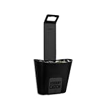 höfats- Johnny Catch Cup SCHWARZ - Edelstahl Flaschenöffner mit Auffangbehälter - fängt bis zu 60 Kronkorken - Bieröffner, Kapselheber, Wandflaschenöffner mit schraubenloser Montage