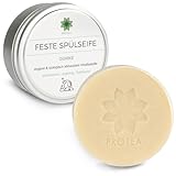 PROTEA festes Spülmittel - Geschirrspülseife - biologisch abbaubar - vegan, plastik- und palmölfrei - Spülseife mit natürlichen Inhaltsstoffen - Naturseife - rein pflanzlich (Seife mit Dose)