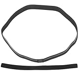 Beaupretty 2 Stück Elastische Sport Stirnbänder Schwarz Atmungsaktive rutschfeste Schweißbänder für Damen und Herren Fitness Laufen Yoga