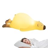 Meindin Nachtlicht Kinder Stilllicht, Bunny Panda Lamp Dimmbar Silikon Nachtlamp Baby, Touch Steuerung Nachtlicht Tier Für Kinderzimmer, USB Aufladbar Nachttischlampe, Kinderzimmer Deko