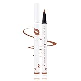 Lipliner Wasserfest, Braun Matte Lip Liner, Langanhaltend & Wischfest Liquid Lippenkonturenstift, Non-Stick-Cup Lip Mark Pencil für Definierte Lippen, Hochpigmentierter & Glatt Flüssiger Lippenstift