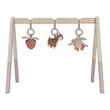 Little Dutch 9010 Holz Baby Gym Spieltrapez mit Stoff Anhängern - Fairy Garden