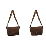 SICOSALT 2X Retro wasserdichte Kamera Tasche Fotografie Pakete DSLR Schulter Sling Fall für Leinwand Mini Einzige Messenger Männer Kaffee