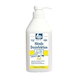 Dr. Becher Händedesinfektionsgel mit Dispenser - 1 Liter | Flasche (1 Stück)