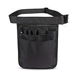 Vokmon Krankenschwester Gürteltasche, Multifunktionale Aufbewahrungstasche, Praktische Gürteltasche Für Frauen Männer, Schwarz, Nylon, Wasserdicht, Verstellbarer Gürtel, 25 cm x 18 cm