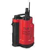T.I.P. Drainage-Tauchpumpe I-Compac 7500 Kunststoff mit Schwimmerschalter für Schmutzwasser 400W Rot, 30190