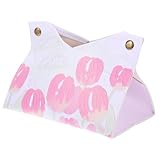 ARTSEWPLY Tissue Box mit Blumenmuster Große Kapazität Wohnliches Design Robust und Pflegeleicht Dekorativer Taschentuchhalter für Wohnzimmer und Büro