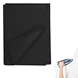 Bügelvlies 200 x 100 cm Schwarz Bügelvlies zum Verstärken Bügeleinlage,55g/m² Volumenvlies zum Aufbügeln Vliesofix Bügelflies Einlagestoff,Vliesstoff Meterware