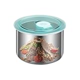 Stahlschüssel Snackdose - Metallische Brotdosen Mit Deckel Für Kleinkinder | Reisefreundliche stapelbare Aufbewahrung Für Kinderportionen Kindergarten Schule Mahlzeiten Snacks