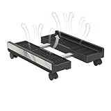 Generico PC-Ständer | Verstellbare Erhöhung mit Bremsrollen | CPU-Tower-Ständer für Laptop-Spielzimmer am Arbeitsplatz