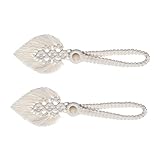 OSOLADY 2Stücke Vorhang Fixator mit Böhmischen Design und Quasten Dekorative Raffbacks für Vorhänge Türbehänge und Wandbehänge