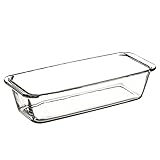 AMBITION Kastenform aus Glas 31 cm Königskuchenform Kuchenform Auflaufform Brotkasten Pastetenform Brotbackform transparent Excellent