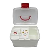 Generisch Medikamentenorganizer Box - Große Medikamentenbox Mit Abnehmbarer Schublade Verschlussdeckel | Medikamentenbehälter Haushalts Pillendosen Für Reisen Auto