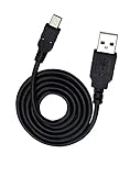 iTechCover USB-Kabel, Ladekabel, Netzkabel für Archos Platinum 80b AN8G4 AC80BPL Tablet, Schwarz, 1 m