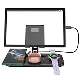 Ladestation für kabelgebundenes Ladegerät für Tablet, Wireless Charger für Galaxy S25 Ultra/S24, Ladegerät für Galaxy Watch Ultra/7/6, Induktive Ladestation für Galaxy Buds 2 Pro