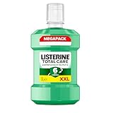 LISTERINE Total Care Zahnfleisch-Schutz (1000 ml), antibakterielle Mundspülung mit Fluorid für gesundes Zahnfleisch, Zahnpflege Mundwasser reduziert Zahnbelag mit 6 in 1 Wirkung