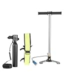 VEVOR 0,5 L Tauchflasche tragbarer Tauchtank, Sauerstoffflasche zum Tauchen, unterstützt 5–10 Minuten Unterwasseratmung, 30 m Tauchtiefe, nachfüllbarer Schnorchel-Lufttank mit Pumpe