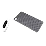 PACKOVE Rückenheizkissen elektrischer Fußwärmer Krämpfe Heizkissen Frauen feuchtes Heizkissen Wärmekissen zur Linderung von Rückenschmerzen großes Heizkissen Bodenheizung Kupferkabel Grey