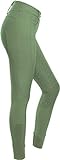 RIDERS CHOICE High Waist Vollbesatzreithose, Damen Reithose mit Silikonvollbesatz und Handytasche - RidersDeal Collection für Reiter, Duck Green, Gr. 40