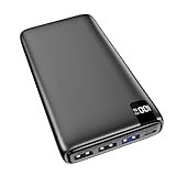 Fandealo-Powerbank-26800mAh-Externe-Handyakkus - 22.5W Schnellladung Power Bank mit USB-C Input & Output, Akkupack Tragbares Ladegerät mit LED Display für Smartphone, Tablet