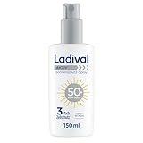 Ladival Aktiv Sonnenschutz-Spray LSF 50+ für den Körper, ideal für Sport und unterwegs, schweißresistent, wasserfest, mit 3-fach Zellschutz, 150ml