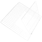 POPETPOP Eisen Haustierzaun 35x35cm Weiß mit Mesh Struktur für Selbstgebaute Hundebox und Katzengehege im Innen und Außenbereich