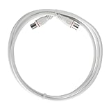 Axing EAK 101-80 Patchkabel 100 cm F-Quickfix F-Stecker 4-fach geschirmt SAT Kabel-TV CATV Koaxialkabel