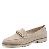 Tamaris Damen Klassische Ballerinas, Frauen Flats,Comfort Lining,TOUCHit-Fußbett,Slip-ons,klassisch elegant,Ballerinen,Taupe,40 EU