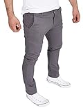 WOTEGA Glenn - Graue Chino Hose Herren - Stoffhose Slim Fit - Chinohosen Für Männer - Freizeithose, Grau (Iron Gate 193910), W34/L32