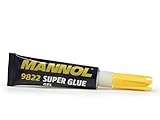 Kleber Mannol Gel Rapidkleber Super Glue Alleskleber Sekundenkleber 3 gr Tube