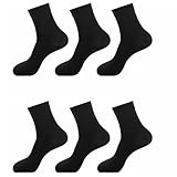 SFYYML Herren Bambus Kleid Socken für Business & Hose, dünne & nahtlose Crew-Socken Größe 39-44, 6 Paar, Set 2, 1