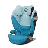 CYBEX Gold Kindersitz Solution S2 i-Fix, Für Autos mit und ohne ISOFIX, 100 - 150 cm, Ab ca. 3 bis 12 Jahre (15 - 50 kg), Beach Blue