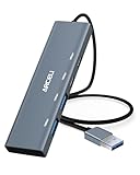 ARCELI USB Hub 3.2, 4 in 1 USB verteiler (2 USB C Docking Station, 2 USB A) USB Mehrfachstecker 10Gbps USB Port Verteiler für kompatibel mit Desktop-Computern, M-acBook/Air, PS 4 und Anderen Laptop.