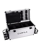 Cawila Sanitätskoffer Liga, hochwertiger Betreuerkoffer inkl. Getränkehalter, 52x25x30 cm, Silber Silber One Size