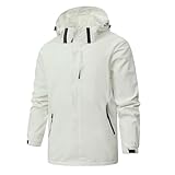 Wanderjacke Herren Atmungsaktiv Softshelljacke Übergangsjacke Kapuzenjacke Windjacke Männer Leicht Windbreaker Outdoor Jacken Mit Zipper Funktionsjacke Kurzmantel Herrenjacke Freizeitjacke