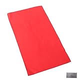 Gogogmee Dickes Doppelseitiges Autowasch Tuch aus Mikrofaser mit Wildleder und Korallenfleece Seite Saugstarkes Kratzfreies Auto Trockentuch in Rot Vielseitig für Autopflege und