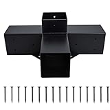 Pergola-Halterungen aus legiertem Stahl mit Schrauben für 10,2 x 10,2 cm große Holz; Erstellen Sie Ihre eigene Gartenpergola oder Metall-Pavillon einfach (A)