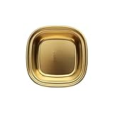 Vynetra Edelstahl Gewürzschale Dip-Schüssel Sojasaucenschale Gewürztablett quadratisch Grill Snacks Teller Küchengeschirr