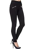 Elara Miss Anna Damen Stretch Hose Skinny Jegging Chunkyrayan A08 Black 38 (M)