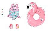 BABY born Holiday Schwimmspaß, Set für Puppen mit Clogs, Schwimmring und Badeanzug, für 43 cm Puppen, 831731 Zapf Creation