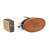 BARTZEUG Bartbürste・Groß (9,5 x 5cm)・Wildschweinborsten & Birnbaumholz ・Für deine tägliche Bartpflege ・macht dein Bart weich und geschmeidig
