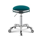 Höhenverstellbare Rollhocker mit dickem Kissen für Spa, Schönheitssalon, Friseursalon, Empfang – komfortables, ergonomisches Design für den professionellen Gebrauch