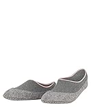 FALKE Damen Stoppersocken Cosyshoe Invisible W HP Wolle rutschhemmende Noppen 1 Paar, Grau (Light Grey 3400), 39-40