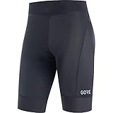 GORE WEAR C3 Kurze Damen Fahrradhose mit Sitzpolster, schwarz (black), XS/36