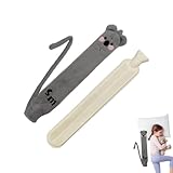 Wärmflasche - Winterwärmflasche, Wärmflasche aus Plüsch, Wärmflasche, Winterwärmflasche, 2 Liter, Handwärmer groß