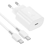 USB C Ladegerät, Schnellladegerät 25w mit 2M Kabel, Ladekabel USB C mit Netzteil,Typ C , Fast Charger für Samsung Galaxy S23/S22/S21/S20,Ultra,S10, A53 5g,A51,A52,iphone 15/Pro/Pro Max